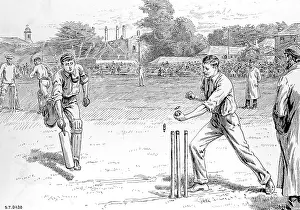 Batsmen: A Run Out at Lord's Cricket Ground, 1895