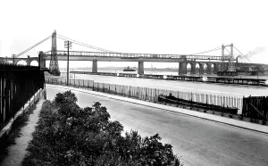 Runcorn: Runcorn, the Two Bridges 1929