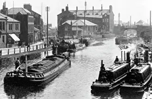 Runcorn: Runcorn The Canal Top Lock early 1900s