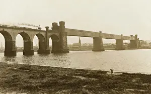 Runcorn: The Runcorn Railway Bridge over the Mersey