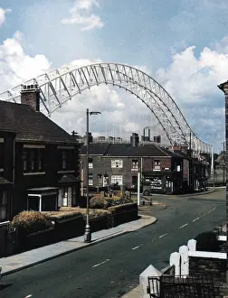 Whichcolourisedpic: RUNCORN-WIDNES BRIDGE