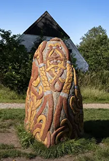 Harald: Runestone, Jelling Royal Necropolis, Jutland, Denmark