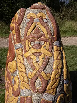 Harald: Runestone, Jelling Royal Necropolis, Jutland, Denmark