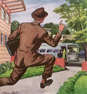 Driveway: Running to Catch Bus
