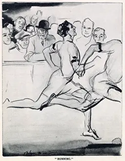 Sprinting: Running by Edmund Blampied