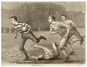 Chased: RUNNING W/ RUGBY BALL