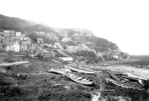 Runswick: Runswick, from the Beach c1885