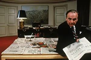 Falklands: Rupert Murdoch in his Office, 1982