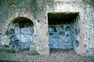 Rupestrian: Rupestrian necropolis in Sutri, Italy