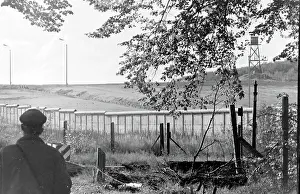 Dismal: Rural view of the Berlin Wall, Berlin, Germany