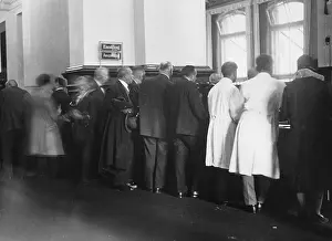 Bankruptcy: Rush of depositors, 1931