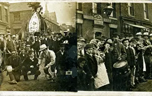 Prop: Rushbearing Procession - Middleton Road, Oldham, Lancashire