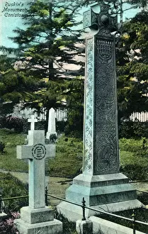Markers: Ruskin's Monument, Coniston, Lake District, Cumbria