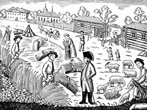 Fieldwork: Russia, agriculture, serfs during compulsory