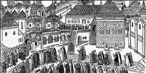 Tsars: Russia, Moscow, Kremlin, procession outside the