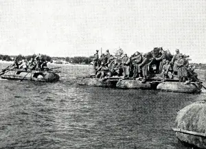 Float: Russian advance across the River Don, WW2