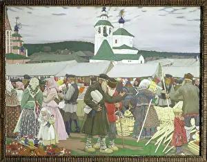 Kustodiev: Russian annual fair