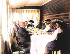 Hatted: Russian Aristocracy Enjoying a Luncheon