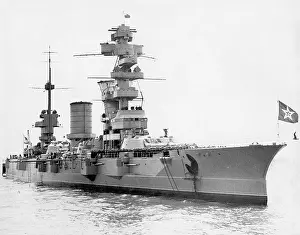 Spithead: Russian battleship Marat, 1937