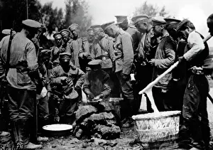 Bivouac: Russian bivouac in WW I
