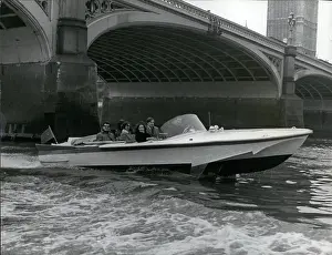 Capabilities: Russian-built hydrofoil speedboat display on Thames, London