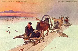 Coachmen: Russian coachmen waiting for customers