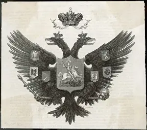 1730: RUSSIAN COAT OF ARMS C19