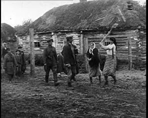 Collaborator: A Russian Collaborator Being Attacked By Civilians