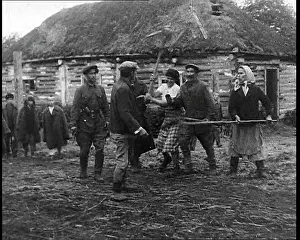 Collaborator: A Russian Collaborator Being Attacked By Civilians