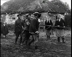 Collaborator: A Russian Collaborator Being Attacked By Civilians