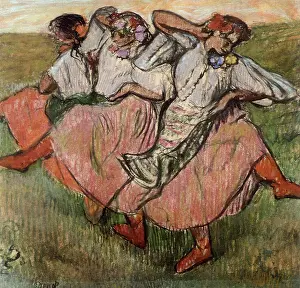 Kick: Russian Dancers, by Degas