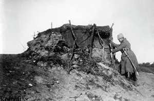 Cavalryman: Russian duck blind during WW I