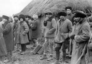 Laborers: Russian forced laborers 1942