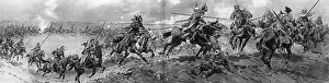 Flanks: Russian horsemen charging
