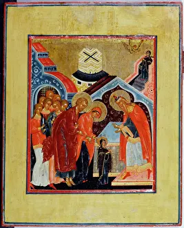 Palekh: Russian icon: Presentation of the Virgin Mary