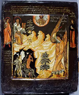 Coated: Russian icon: Saint Sisinios