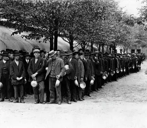 Interned: Russian internees in Doeberitz, 1914