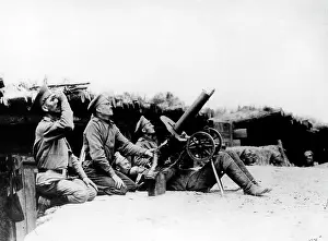 Weaponry: Russian machine gun unit, 1915
