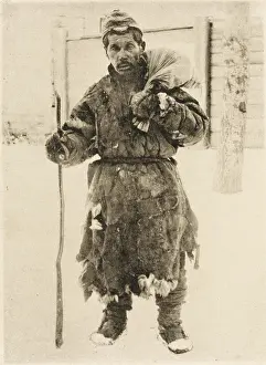 Blagoveshchensk: Russian man in the snow