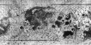 Lunik: Russian map of the moon