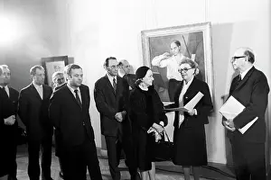 Tretyakov: Russian painter Savely Sorin work in Tretyakov Gallery, 1973