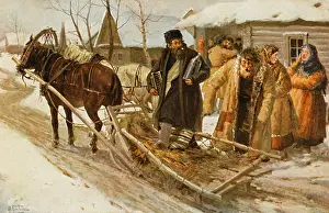 Binge: Russian peasants going to a drinking bout