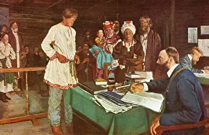 Serfs: Russian peasants visit a lawyer