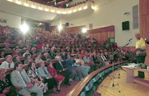 Yevtushenko: Russian poet Yevgeny Yevtushenko at Polytechnic Museum, 1995