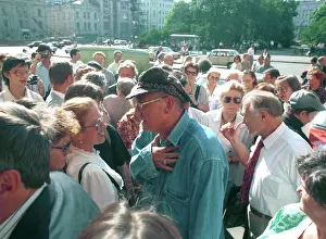Yevtushenko: Russian poet Yevgeny Yevtushenko at Polytechnic Museum, 1995