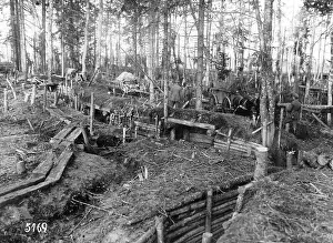 Planks: Russian positions in front of Jacobstadt, 1918