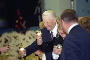 Toast: Russian President Boris Yeltsin