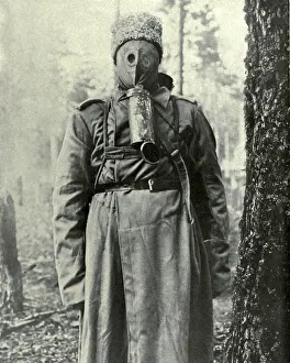 Breaths: Russian primitive type of gas mask used in WW1