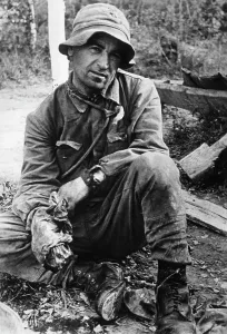 Rather: Russian prisoners, 1942