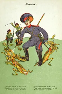 Terminology: Russian Propaganda postcard - German Cockroaches